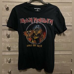Iron Maiden 1982-1983 World Tour Reproduction Shirt Mens Size Small